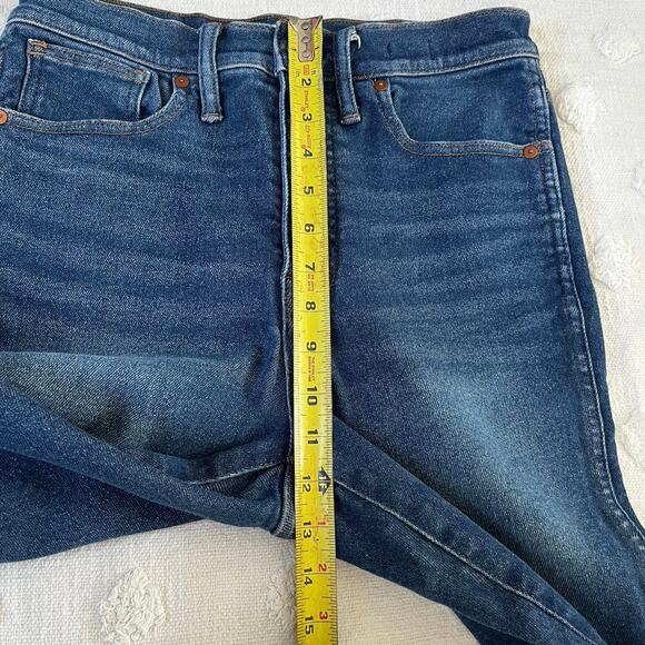 Madewell High Rise 10” Skinny Jean Medium Wash Stretch Magic Pockets Size 29 - Picture 7 of 10